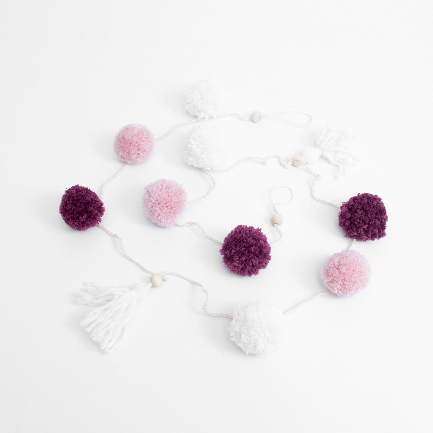 Girlande Pompons - Rosa