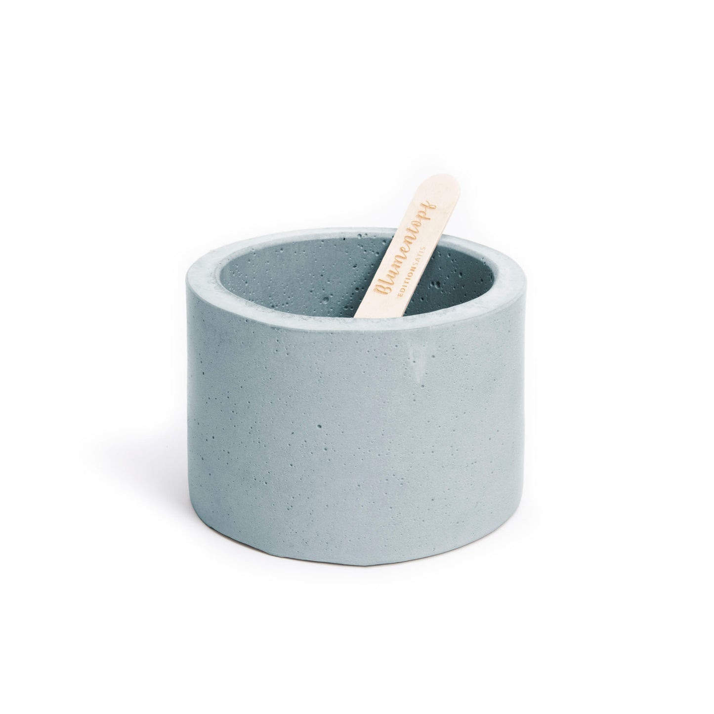 Blumentopf Betonguss - Blau