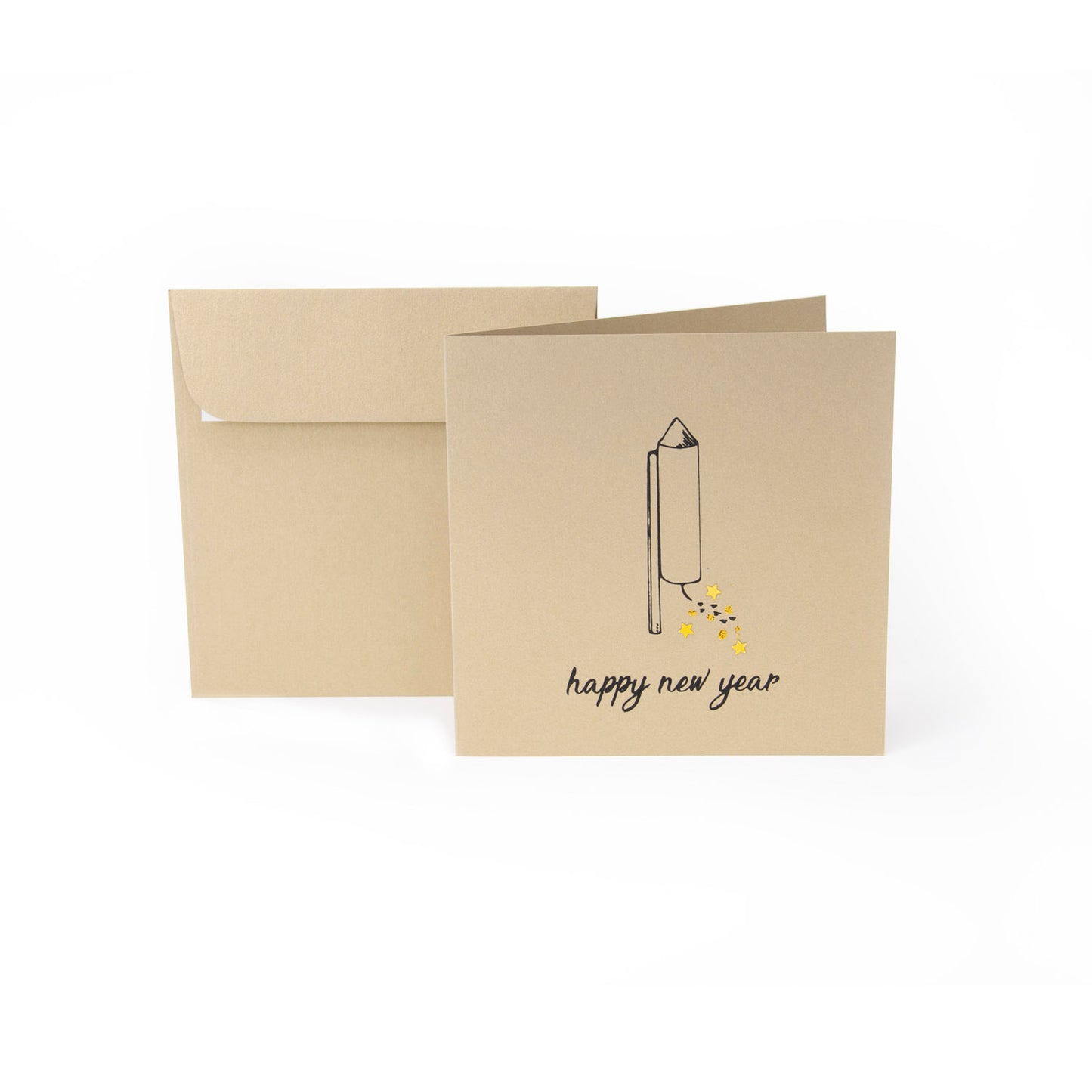 HAPPY NEW YEAR155X155 MM INKL. COUVERT