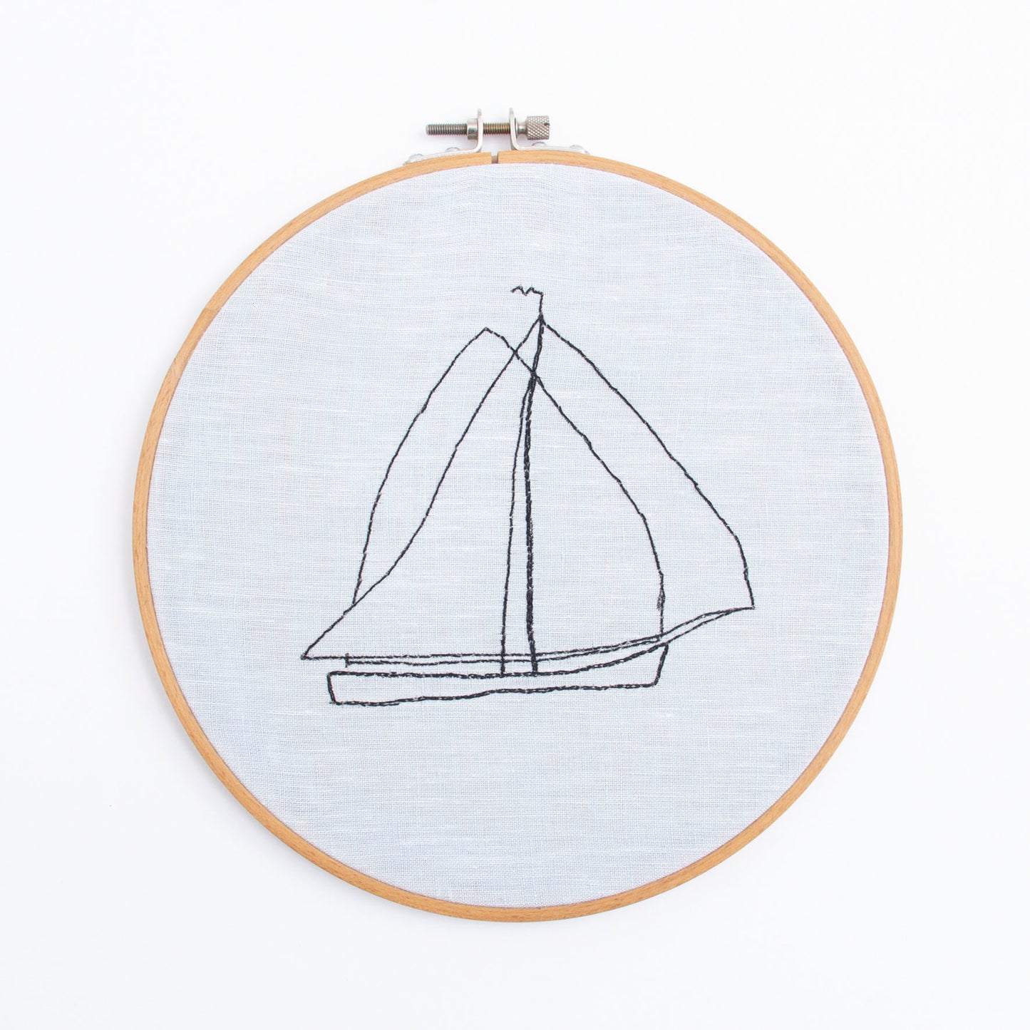 Stickrahmen gross - Segelschiff 02