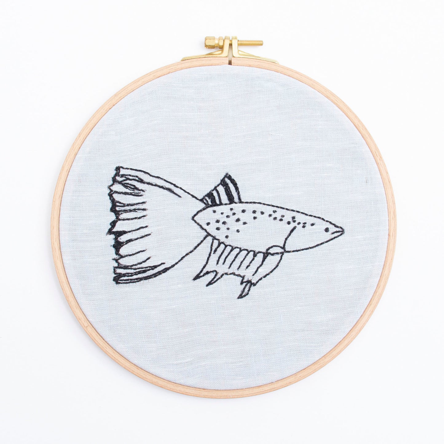 Stickrahmen gross - Fisch 02