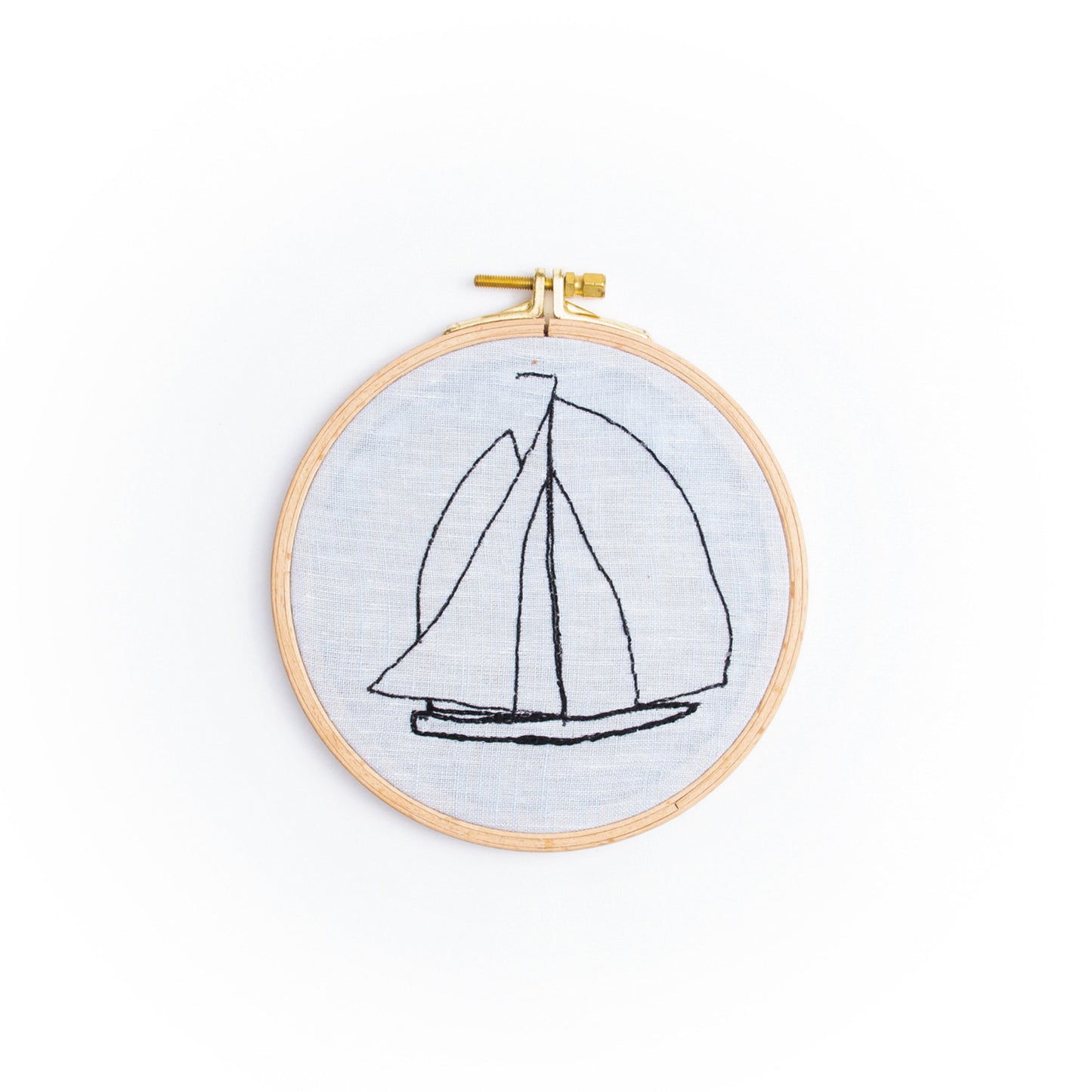 Stickrahmen klein - Segelschiff