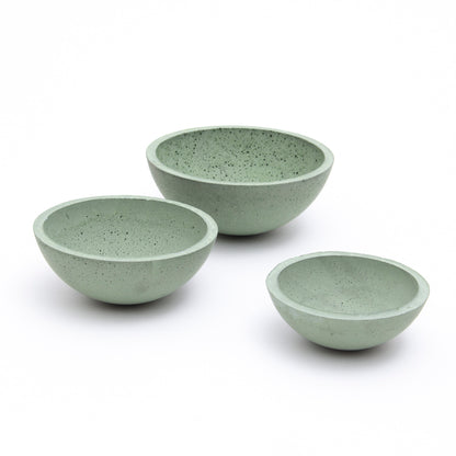 Betonschale 3er Set - Grün